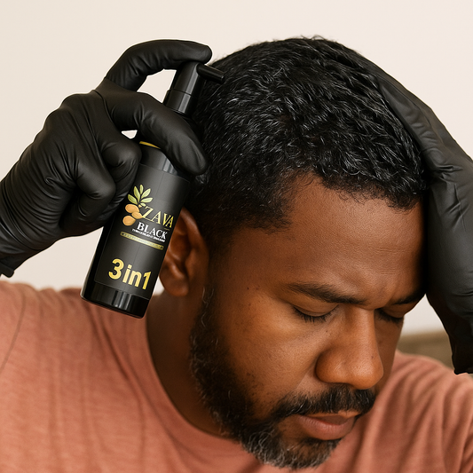 Dites adieu aux cheveux blancs avec ZAVA BLACK 3 en 1 ( PROMO 12MIL AU LIEU DE 20MIL)