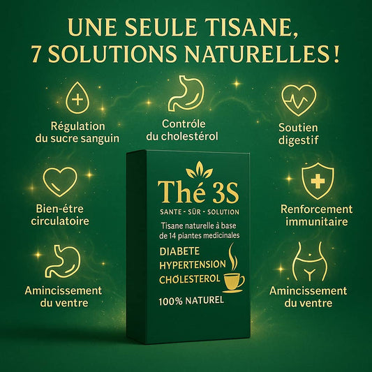 Le Thé 3S ( Une solution 100% naturelle contre le diabète, l’hypertension et le cholestérol)