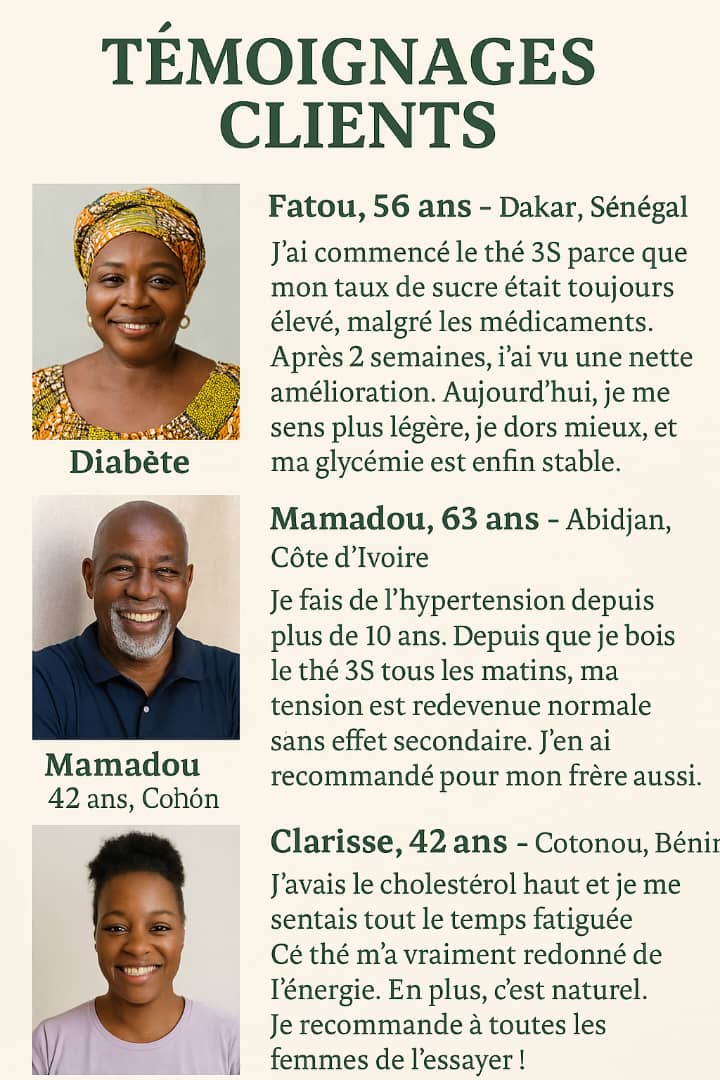 Le Thé 3S ( Une solution 100% naturelle contre le diabète, l’hypertension et le cholestérol)